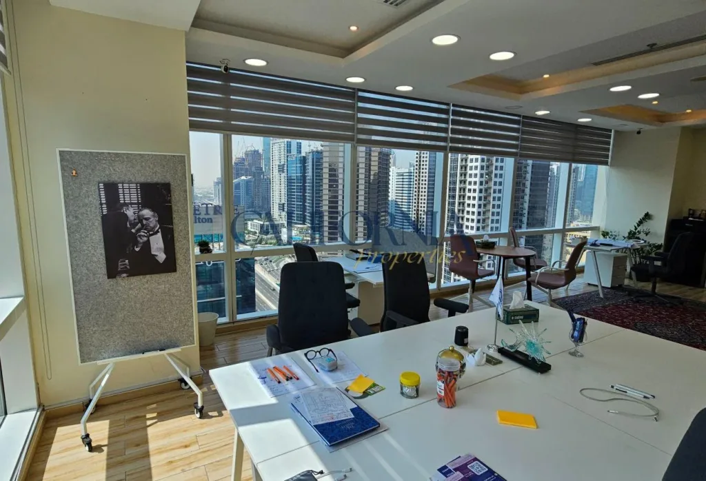 Furnished Corner Office | Marina & City View - 10