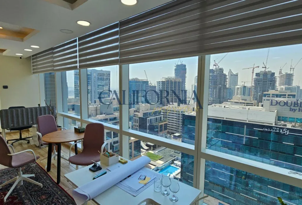 Furnished Corner Office | Marina & City View - 9